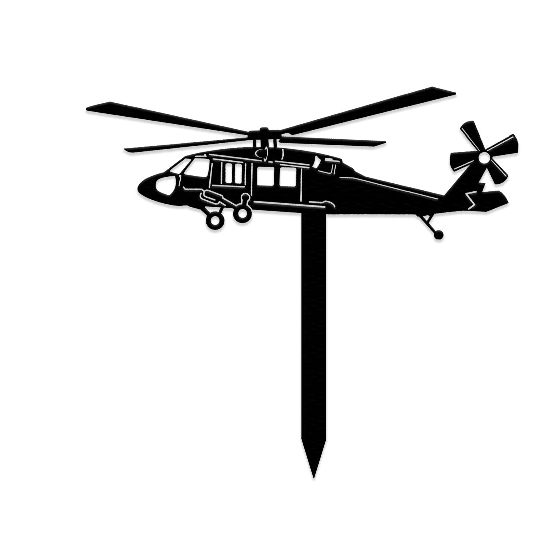 UH-60 Black Hawk Helicopter Yard Stake